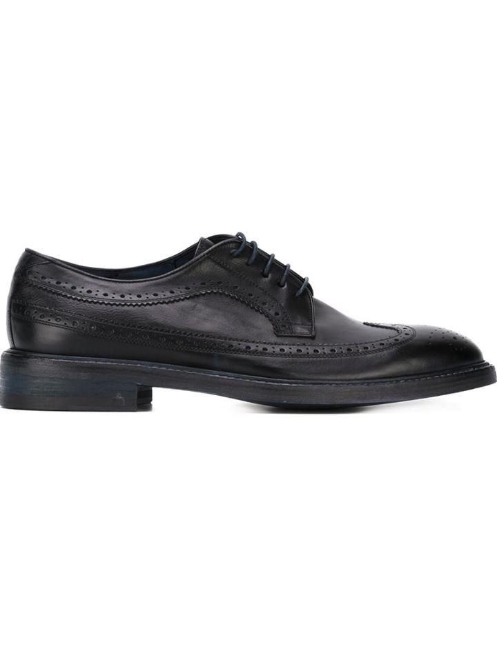 Paul Smith Brogue Shoes, Men's, Size: 11, Blue, Calf Leather