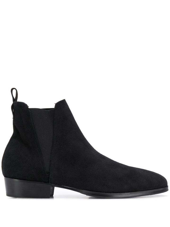 Leqarant Elasticated Side Panel Boots - Black