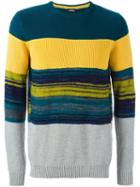 Diesel 'k-baccanalis' Striped Jumper, Men's, Size: Small, Yellow, Cotton/acrylic/nylon/wool