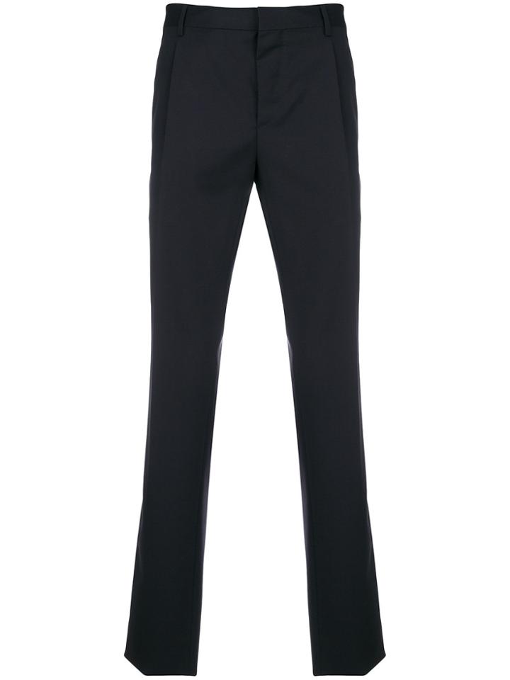 Valentino Tailored Straight-leg Trousers - Blue
