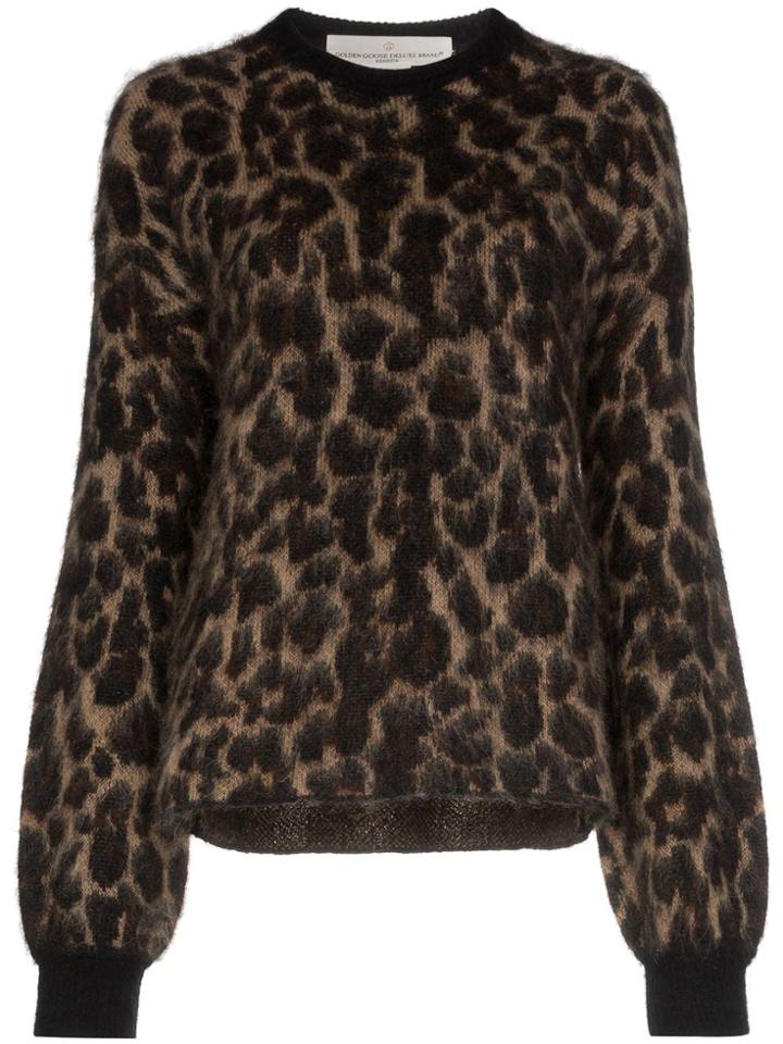 Golden Goose Leopard Sweater - Brown