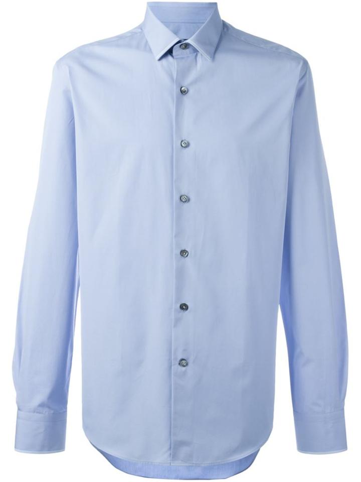 Lanvin Classic Shirt, Men's, Size: 42, Blue, Cotton