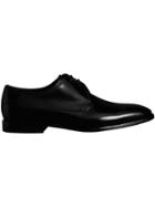 Burberry Perforated Detail Leather Derby Shoes - Black