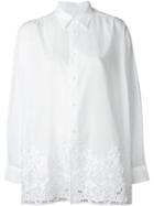 Junya Watanabe Comme Des Garçons Embroidered Detail Shirt, Women's, Size: M, White, Cotton