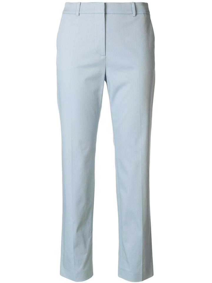 Mantu Straight Cropped Trousers - Blue
