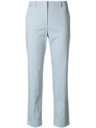 Mantu Straight Cropped Trousers - Blue