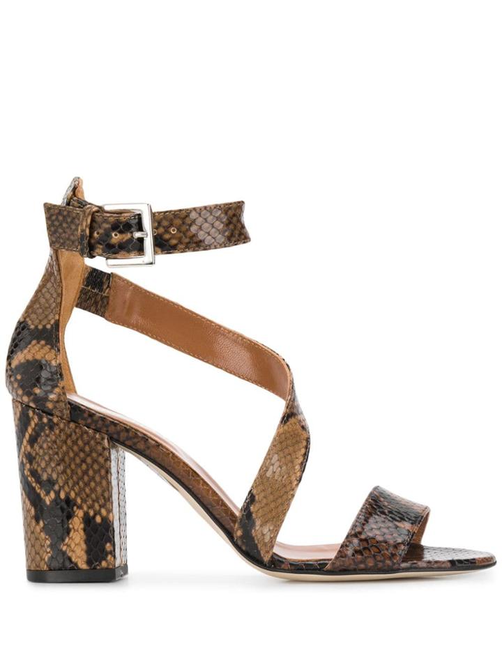 Paris Texas Heeled Sandals - Brown