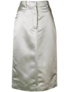 Calvin Klein 205w39nyc Metallic Fitted Skirt