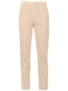 Egrey Striped Skinny Trousers - Yellow & Orange