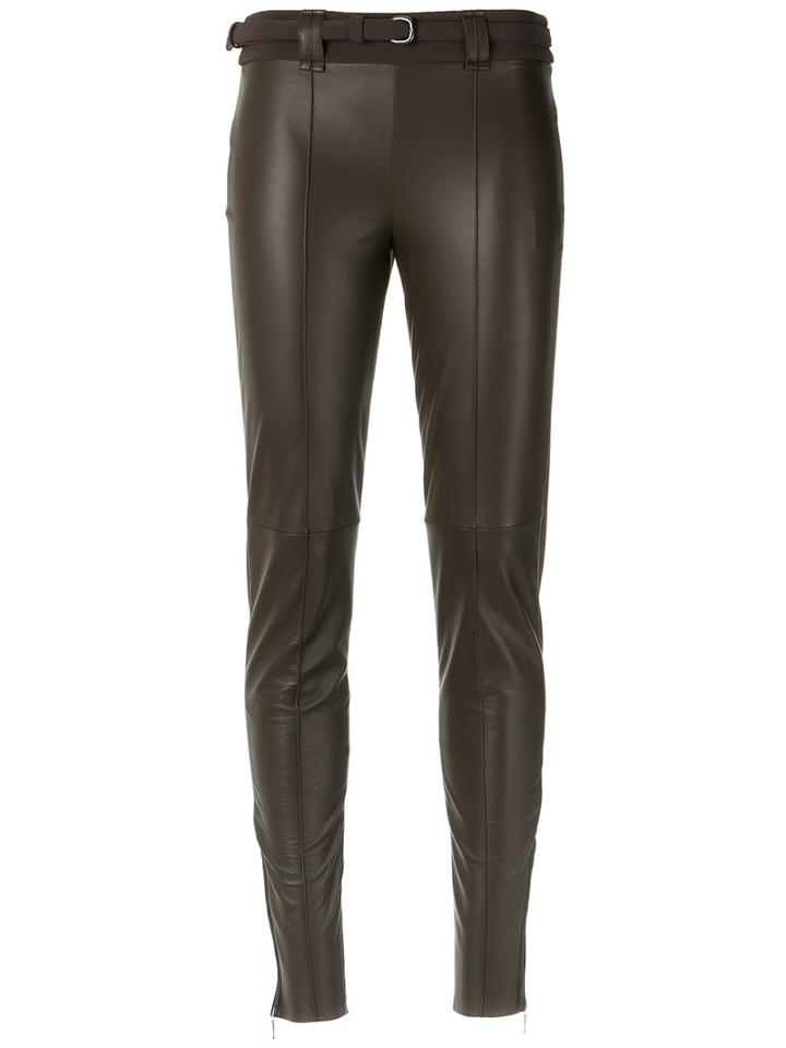 Gloria Coelho - Skinny Leather Pants - Women - Leather/elastodiene/polyamide - M, Brown, Leather/elastodiene/polyamide