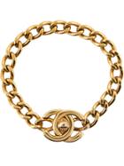 Chanel Vintage Logo Chain Bracelet