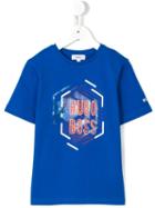 Boss Kids Logo Print T-shirt, Size: 10 Yrs, Blue
