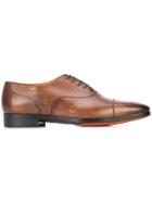 Santoni Eamon Cap Toe Shoes - Brown