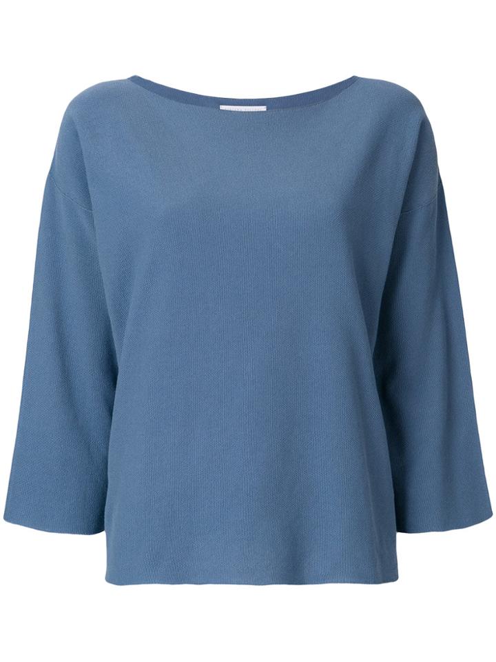 Fabiana Filippi Slash Neck Jumper - Blue