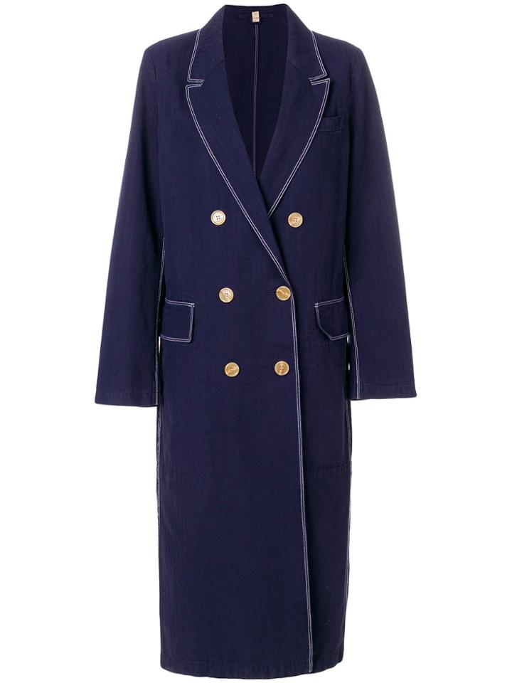 Burberry Denim Coat - Blue