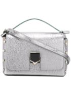 Jimmy Choo Lockett Shoulder Bag, Women's, Grey, Calf Leather