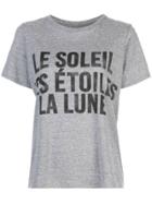 Cinq A Sept Celestial Graphic Print T-shirt - Grey