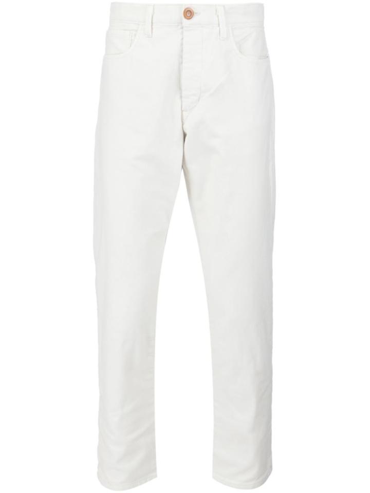 321 Slim Fit Trousers, Men's, Size: 32, White, Cotton