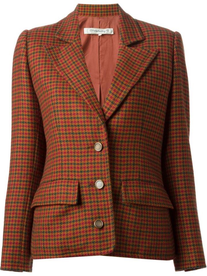 Givenchy Vintage Houndstooth Pattern Jacket