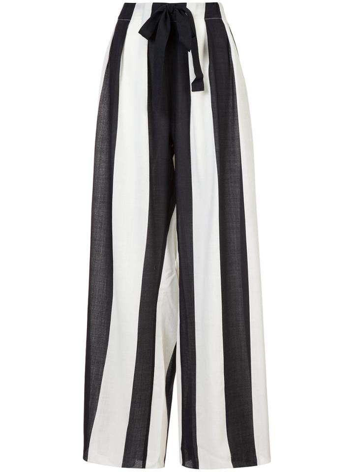 Maison Rabih Kayrouz Striped Palazzo Pants - Black