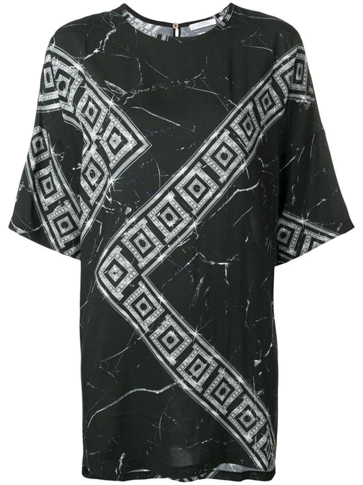 Versace Collection Greek Key Print T-shirt - Black