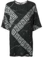 Versace Collection Greek Key Print T-shirt - Black