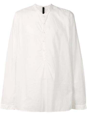 Poème Bohémien Oversize Band-collar Shirt - White