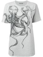 Alexander Mcqueen Octopus Print T-shirt - Grey