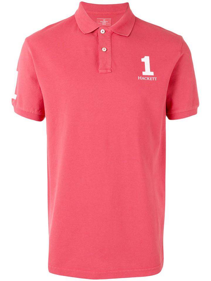 Hackett - Classic Polo Top - Men - Cotton/spandex/elastane - Xxl, Pink/purple, Cotton/spandex/elastane