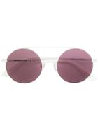 Mcq By Alexander Mcqueen Eyewear Round Frame Sunglasses - White