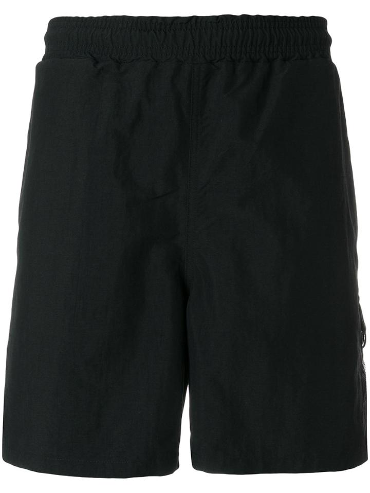 Pop Trading International Logo Swim Shorts - Black