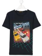 Finger In The Nose Road Rage Print T-shirt - Blue