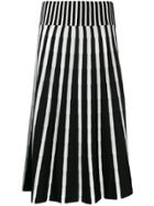 Msgm Knitted Midi Skirt - Black