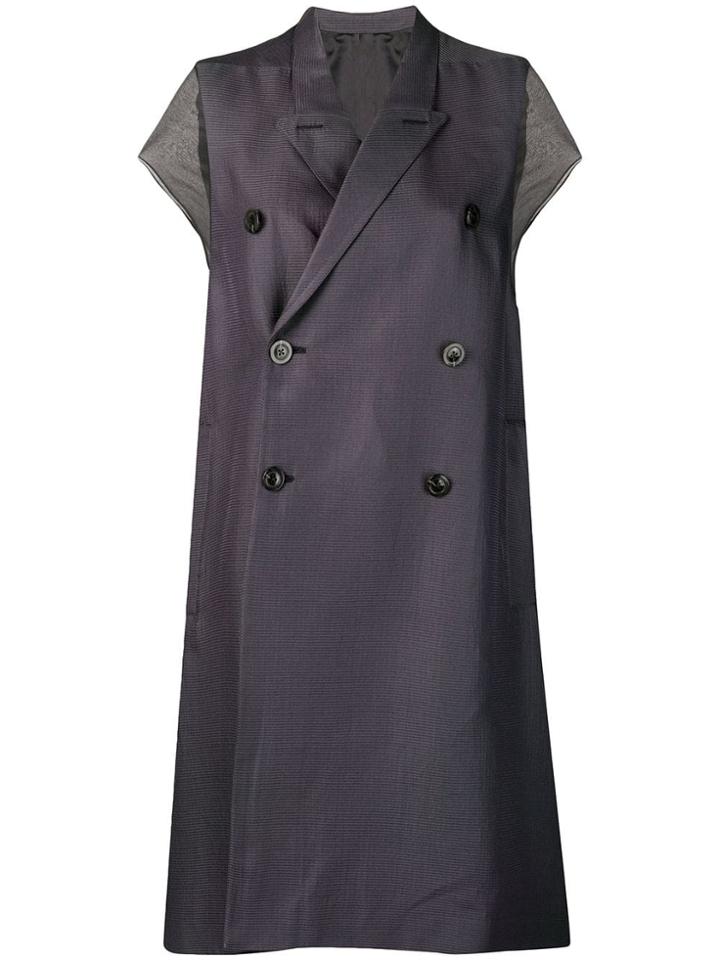 Rick Owens Oversized Trench Coat - Grey