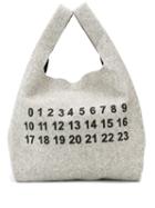 Maison Margiela Printed Logo Tote - Grey