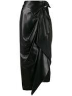 Isabel Marant Fiova Asymmetric Wrap Skirt - Black