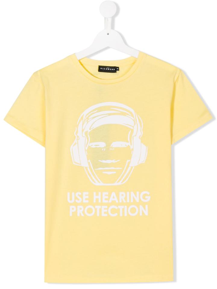 John Richmond Kids Teen Hearing Protection T-shirt - Yellow & Orange