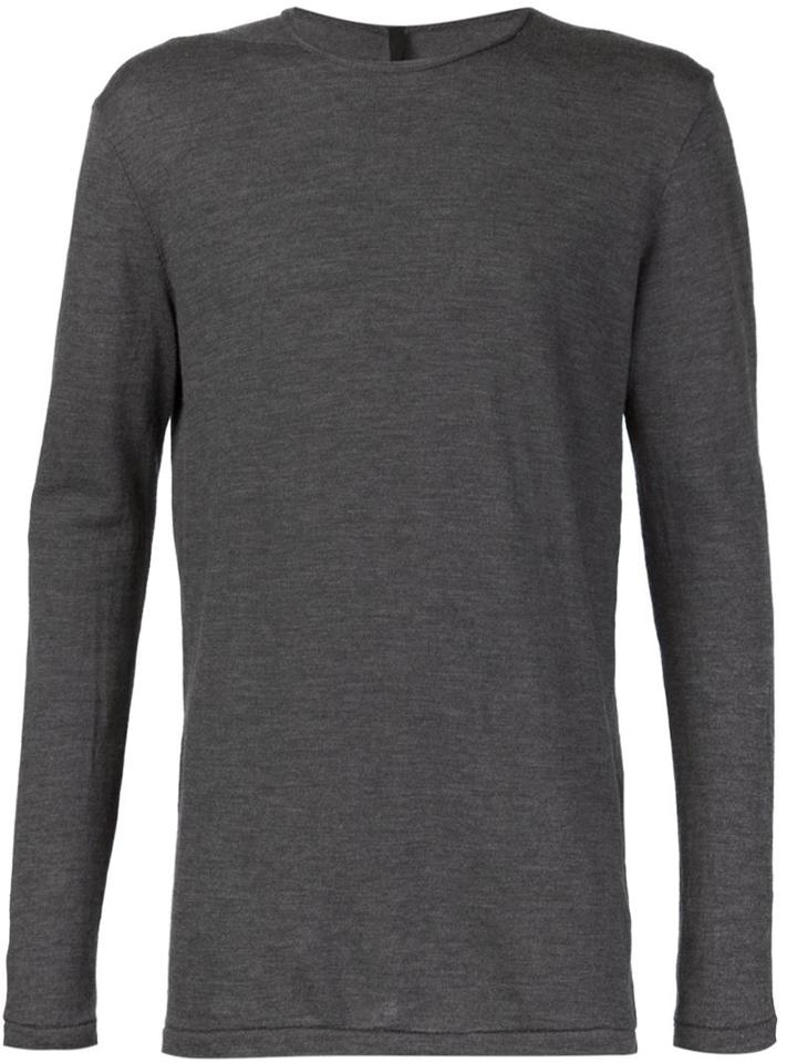 Forme D'expression Round Neck Sweater, Men's, Size: Xs, Grey, Virgin Wool