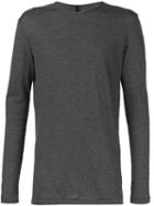 Forme D'expression Round Neck Sweater, Men's, Size: Xs, Grey, Virgin Wool