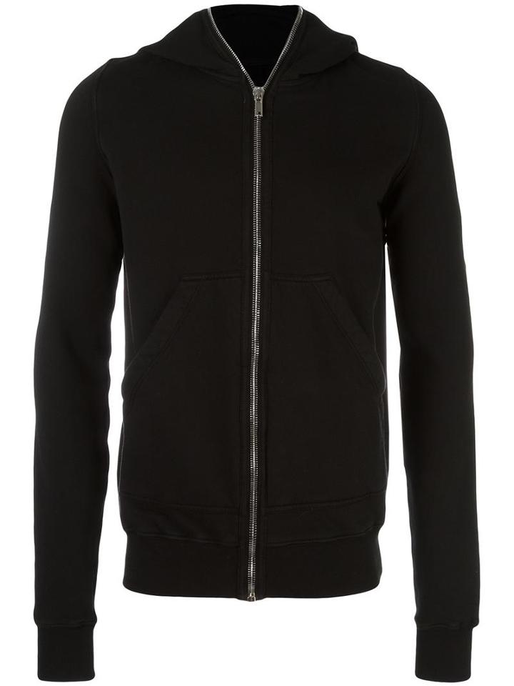 Rick Owens Drkshdw Classic Zipped Hoodie, Men's, Size: Medium, Black, Cotton