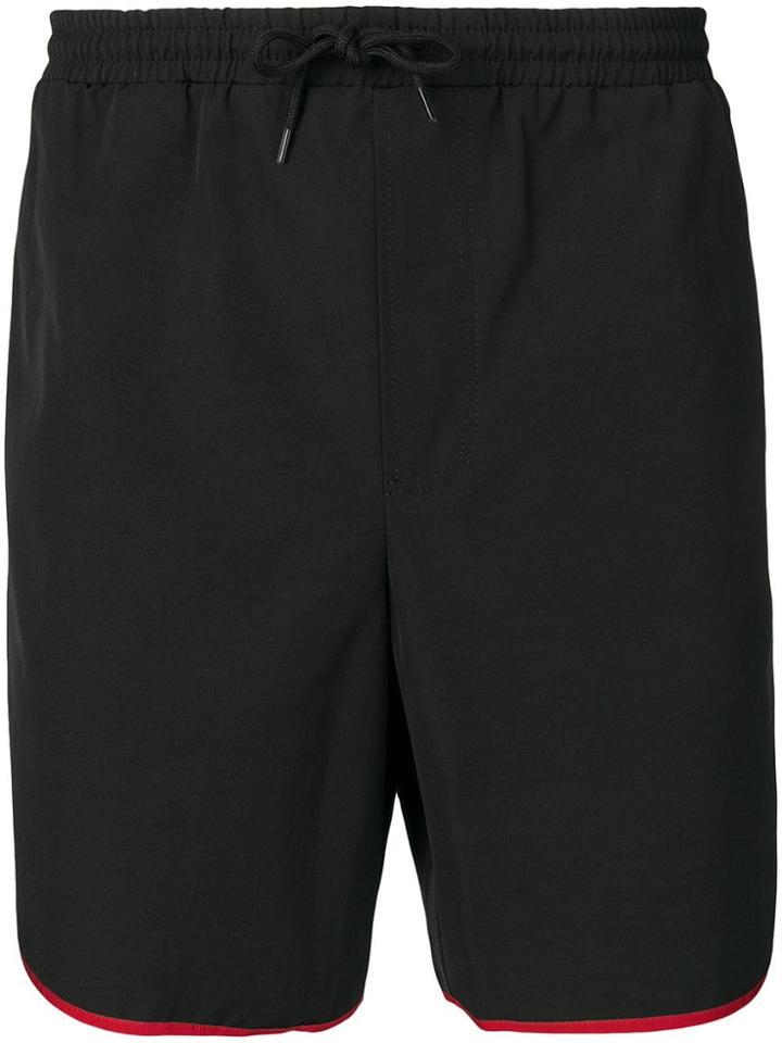Gucci Contrasting Trim Swim Shorts - Black