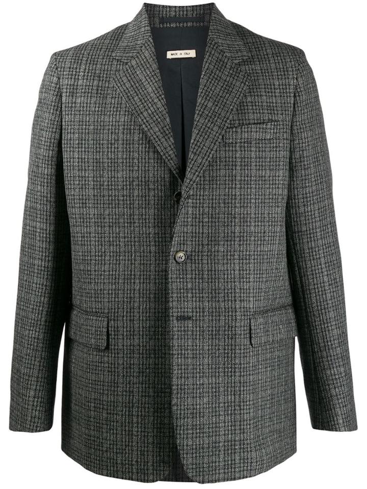 Marni Checked Blazer Jacket - Black