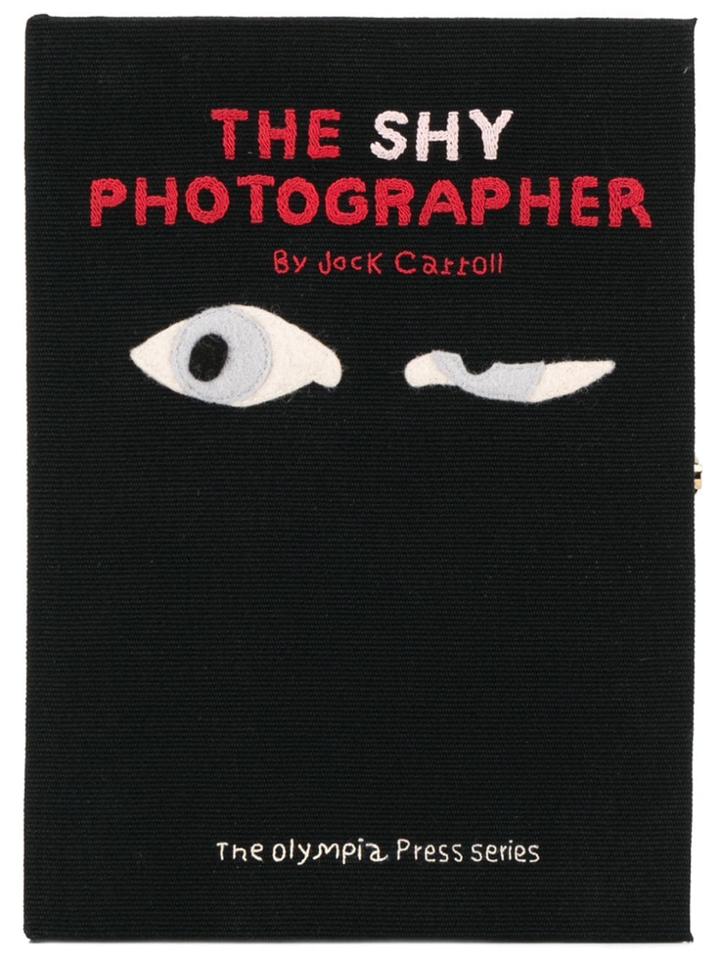 Olympia Le-tan Shy Photographer Book Clutch - Black