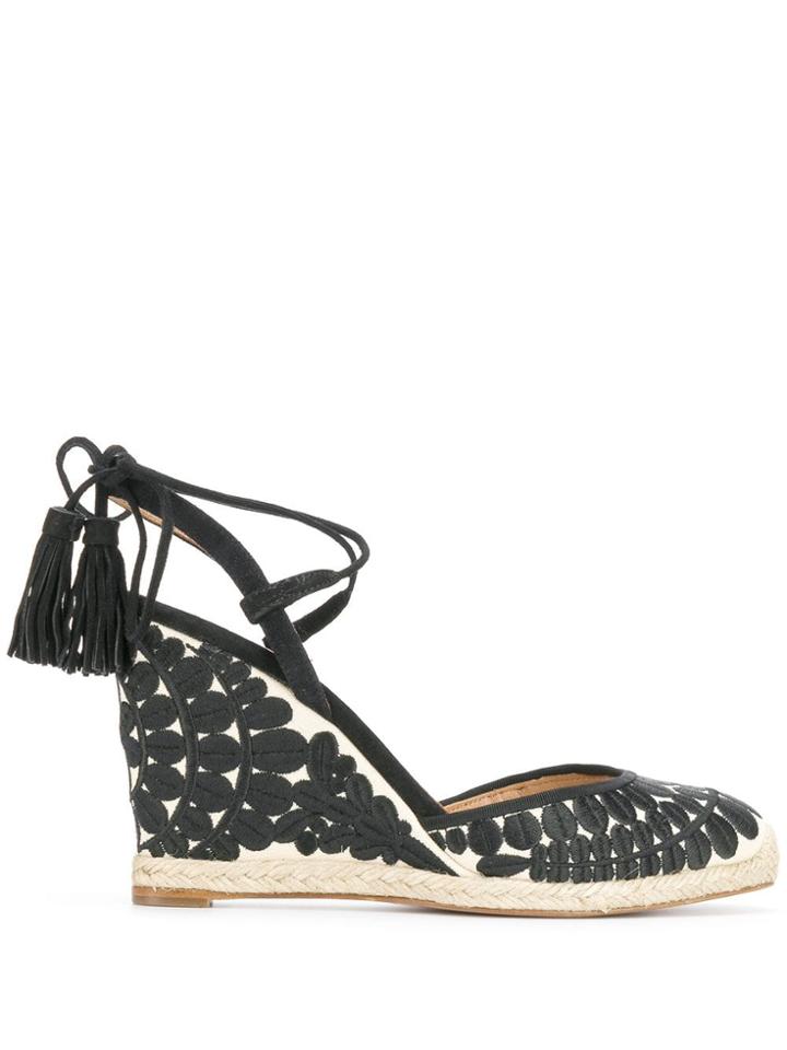 Aquazzura Fez 85 Espadrilles - Black