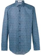 Fashion Clinic Timeless Printed Shirt, Men's, Size: 42, Blue, Cotton