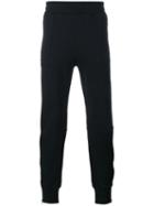 Dries Van Noten Gathered Ankle Track Pants, Men's, Size: Medium, Blue, Cotton