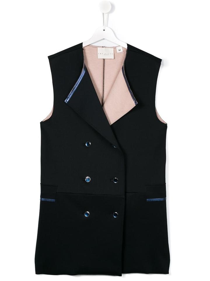Une Fille Sleeveless Double Face Coat, Girl's, Size: 16 Yrs, Blue