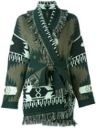 Alanui - Cashmere Fringed Cardi-coat - Women - Cashmere - M, Green, Cashmere