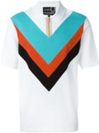 Raf Simons - Fred Perry Colour Block Zipped Polo Shirt