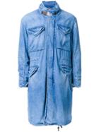 Monkey Time Flap Pockets Denim Coat, Men's, Size: Xl, Blue, Cotton